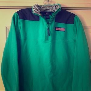 Vineyard Vines Green/Blue Shep Shirt Sz.Lg
